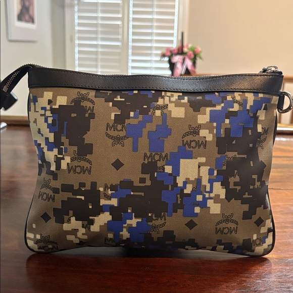 MCM “Big Bang” Digital Camouflage Wristlet Pouch - Picture 3 of 11